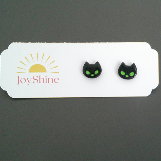 Haunting Hollow Cat Studs