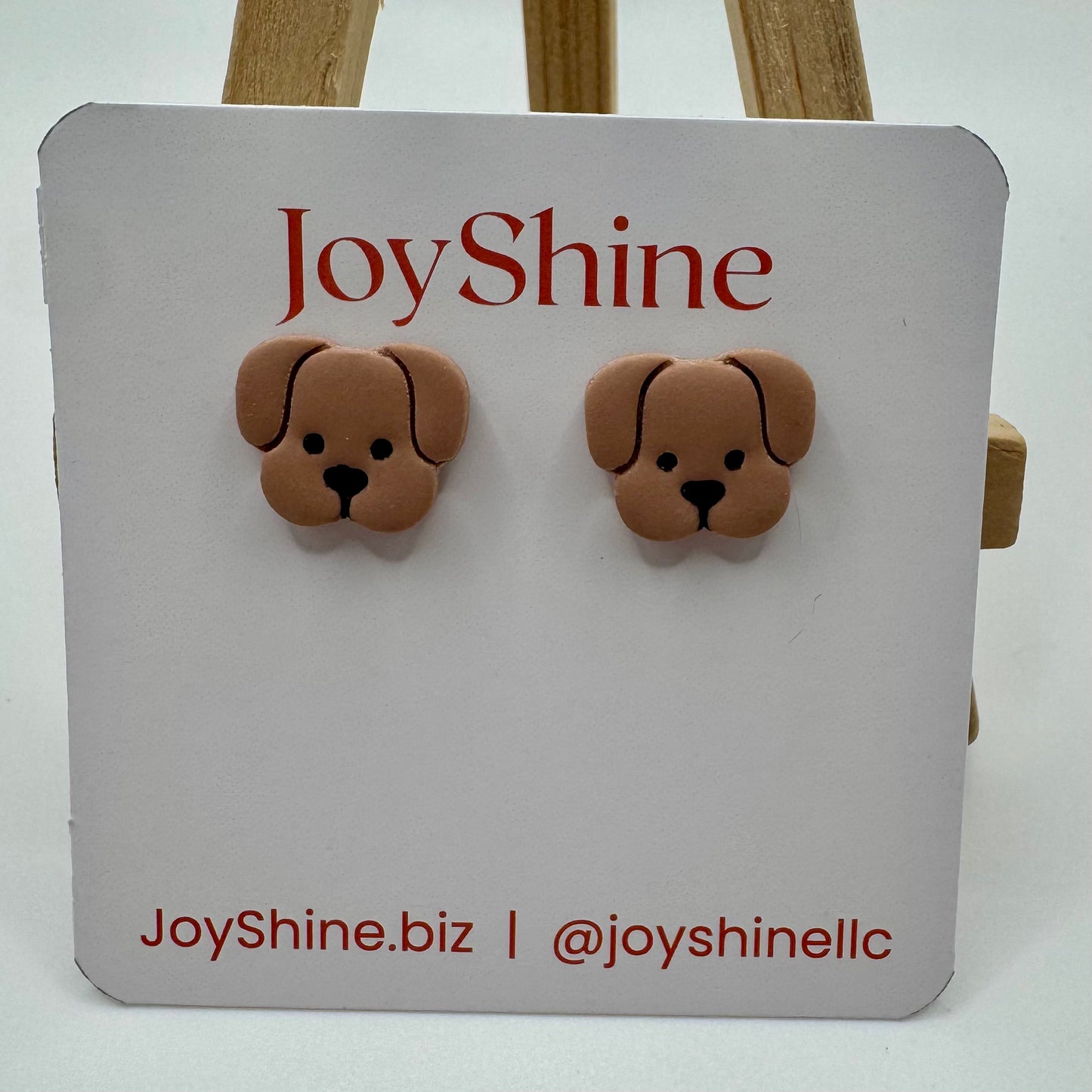Puppy Stud Earrings | Handmade Polymer Clay Earrings