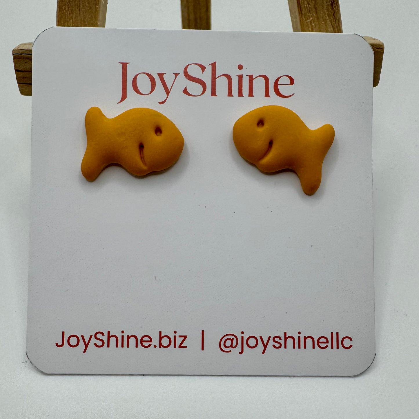 Goldfish Cracker Stud Earrings