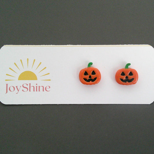 Sunny Smiles Jack-o’-Lantern Studs