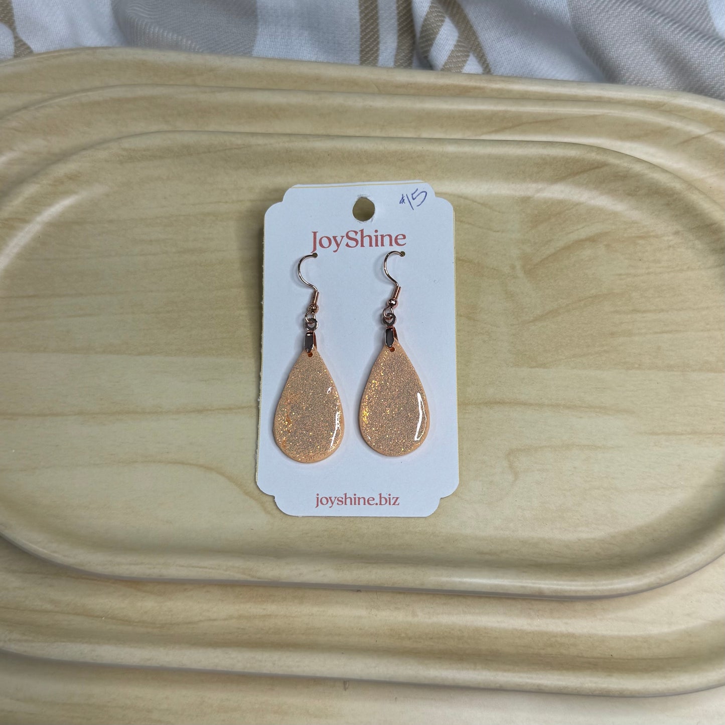 Pendientes Brillo Melocotón