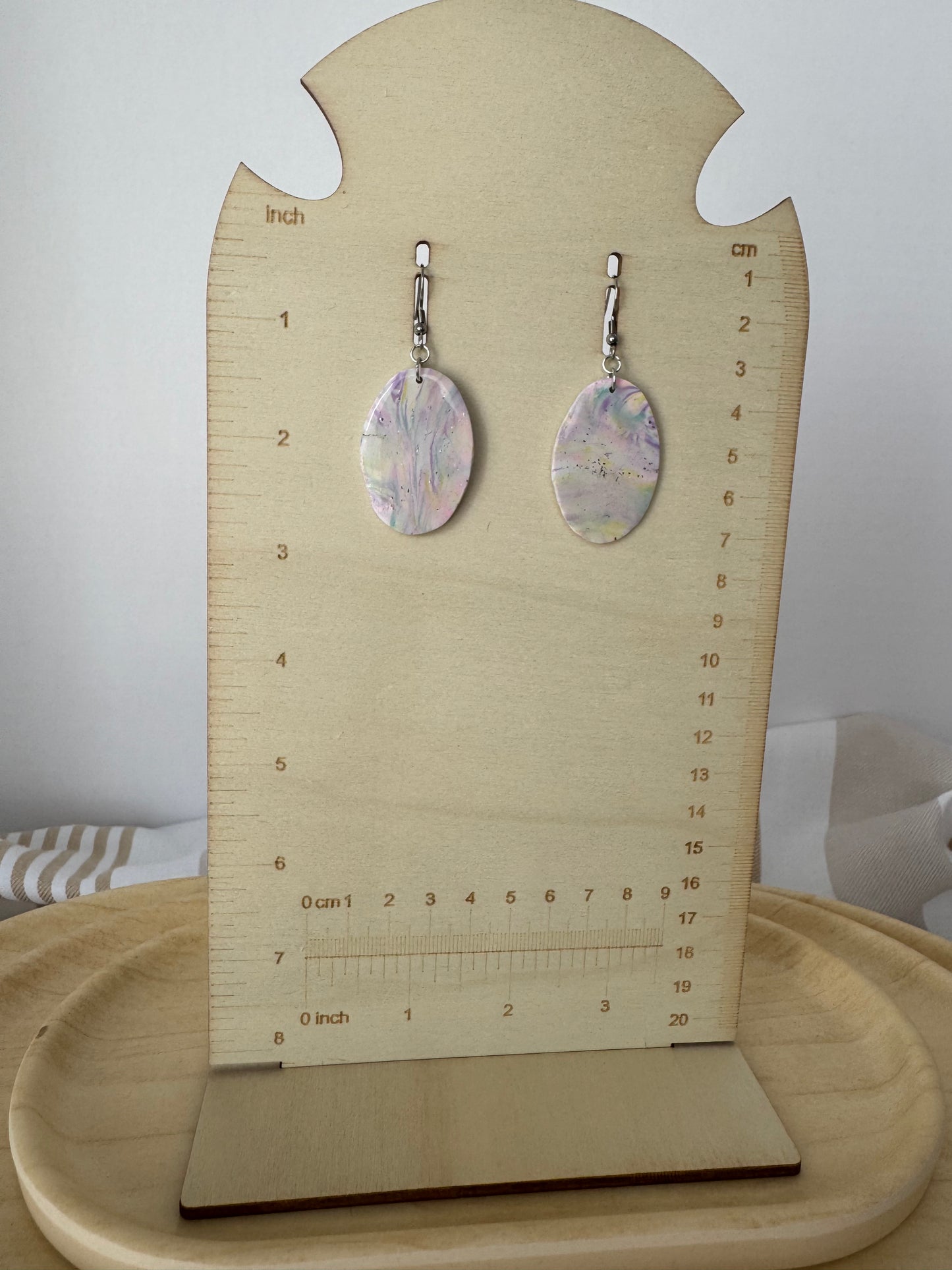 Summer Splash – Watercolor-Inspired Polymer Clay Earrings