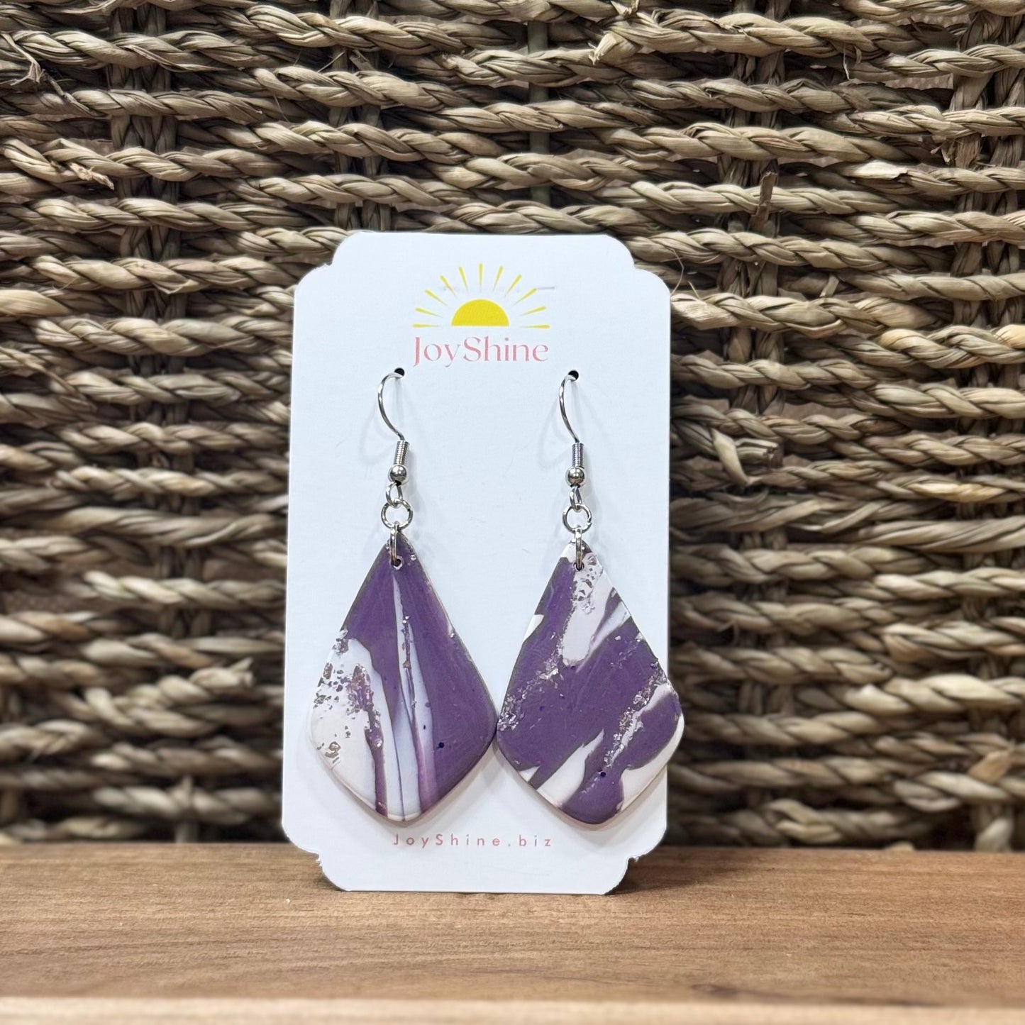 Lavender Haze Earrings | Handmade Polymer Clay Jewelry | JoyShine