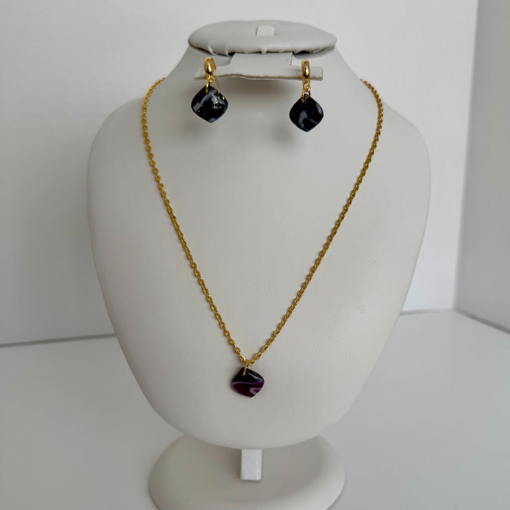 Gilded Warrior Earring & Necklace Set