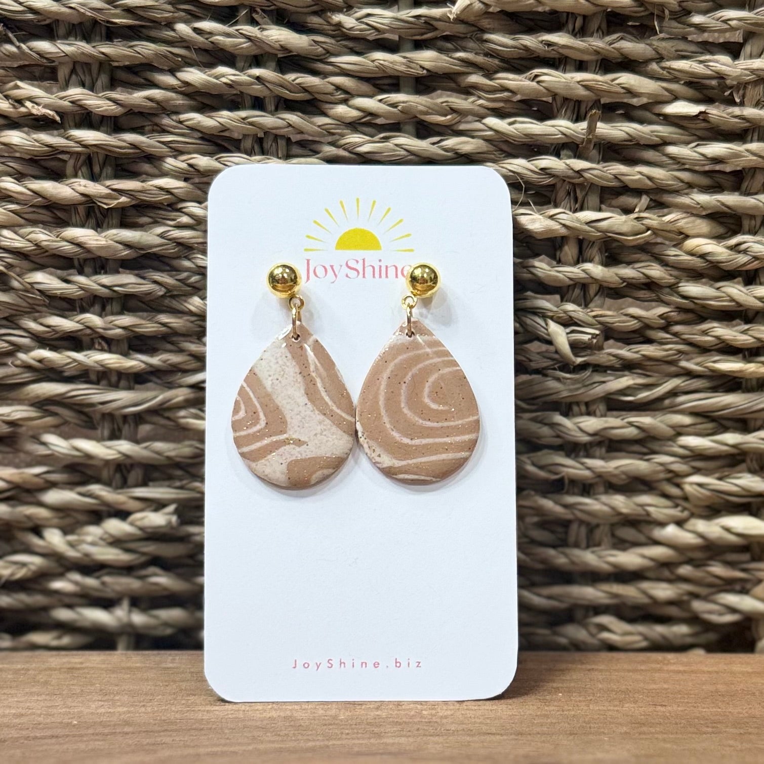 Golden Swirl Earrings