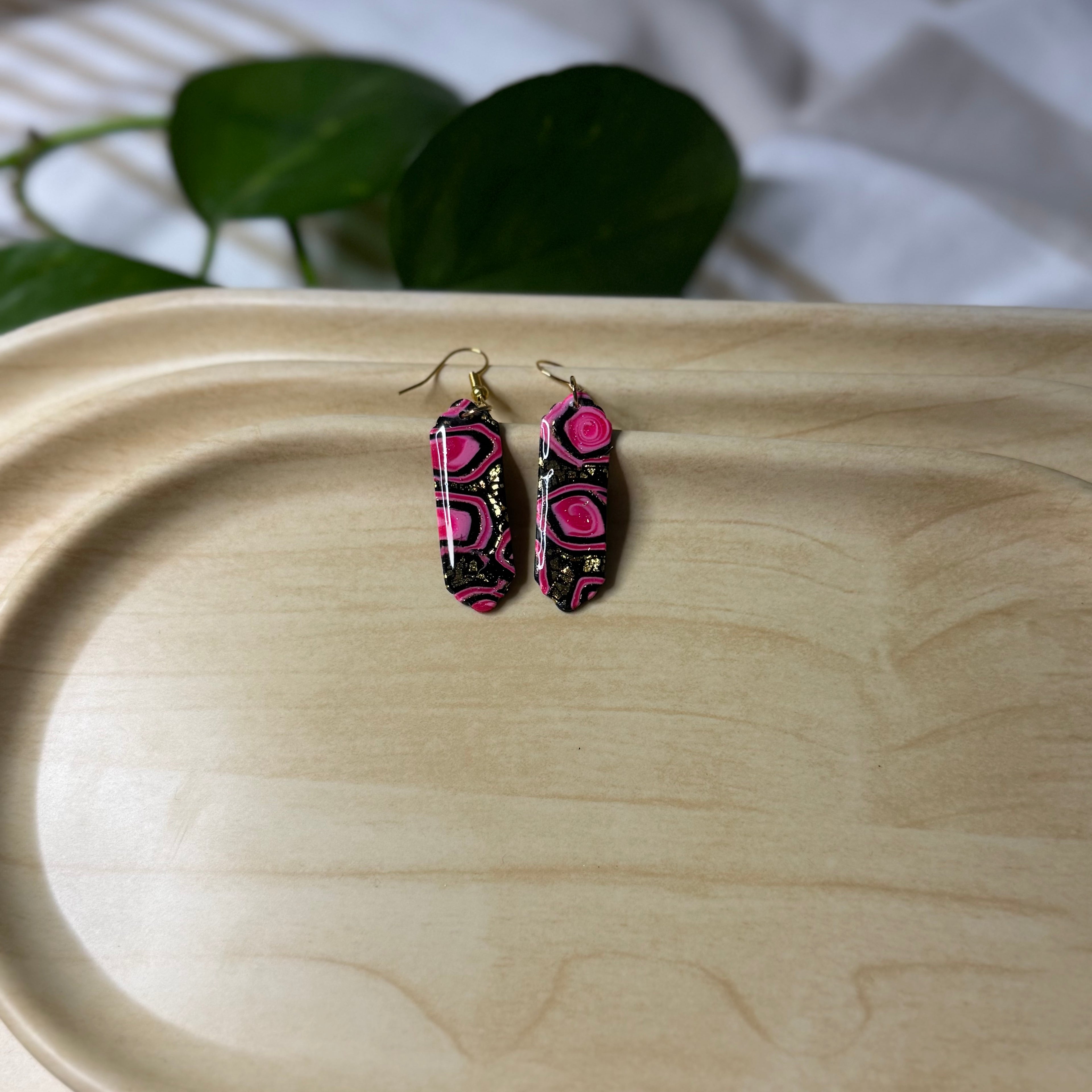 Steel & Rose Earrings