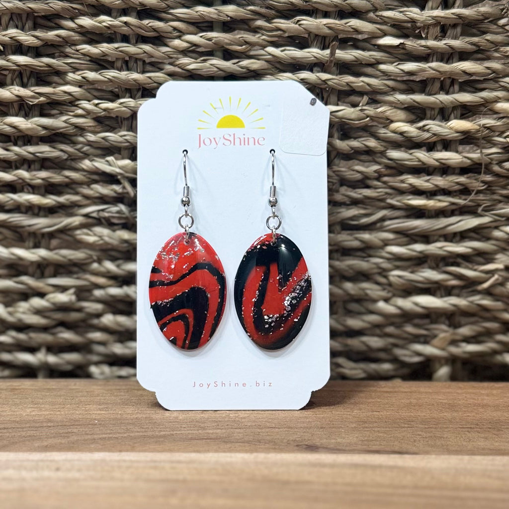 Scarlet Shadow Earrings