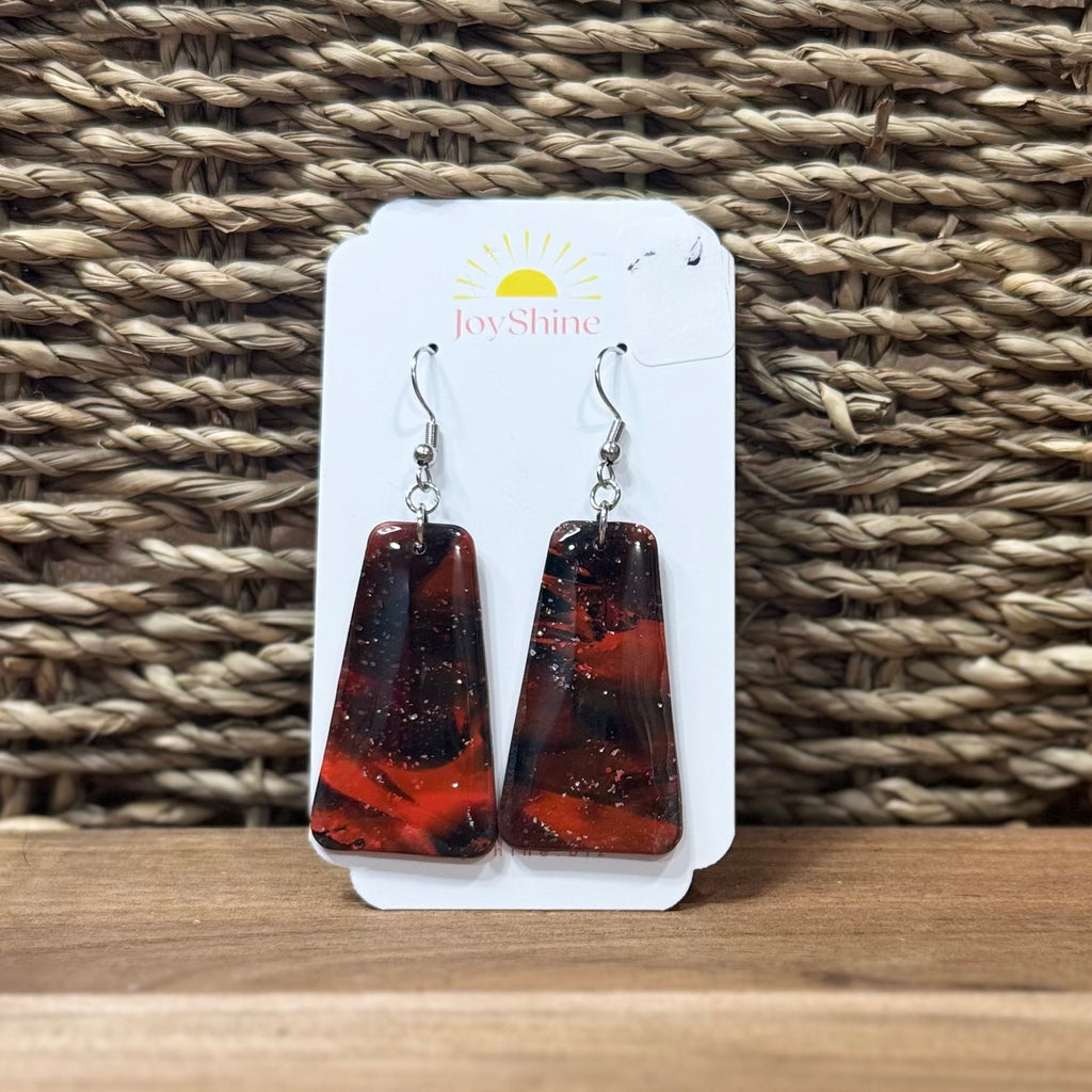 Scarlet Swirl Earrings