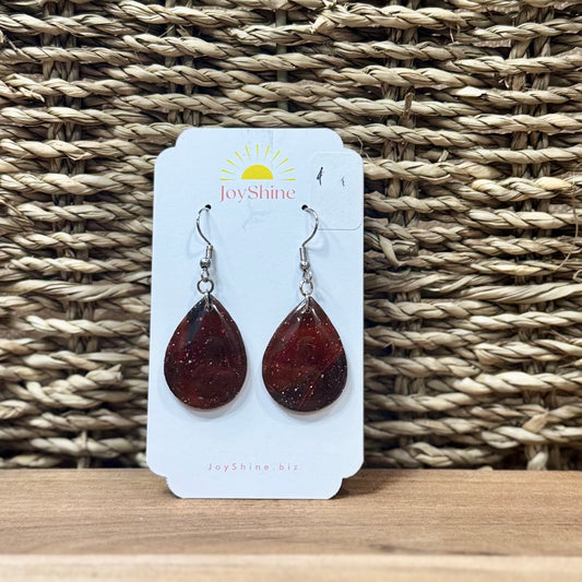 Pendientes Espiral Escarlata