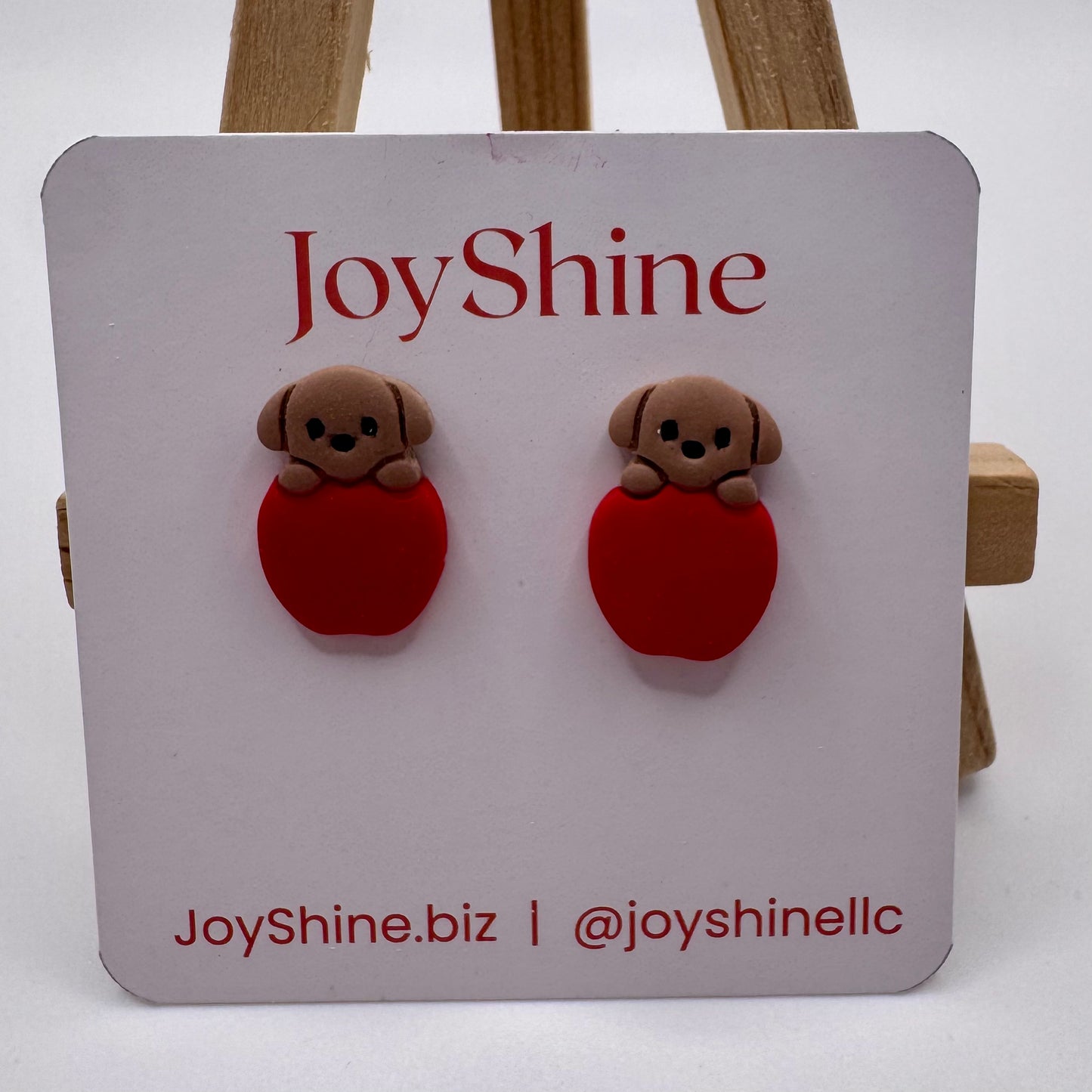 Cat & Dog Earrings – Handmade Apple & Pumpkin Fall Jewelry