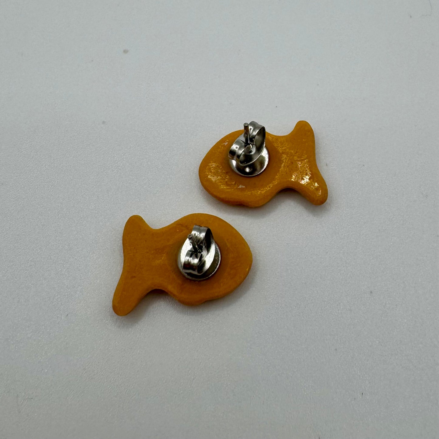 Goldfish Cracker Stud Earrings