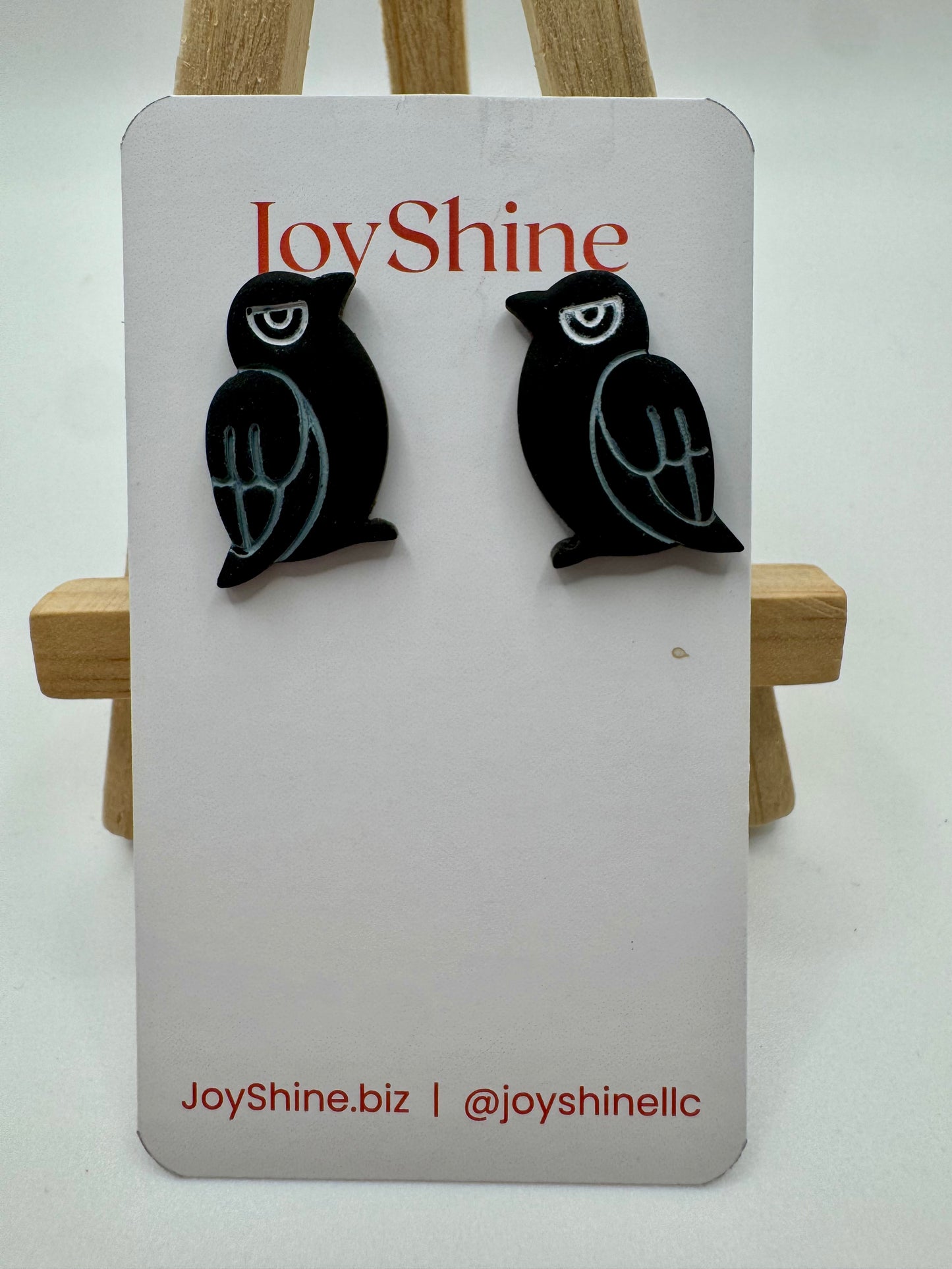 Flock of Whispers Crow Earrings
