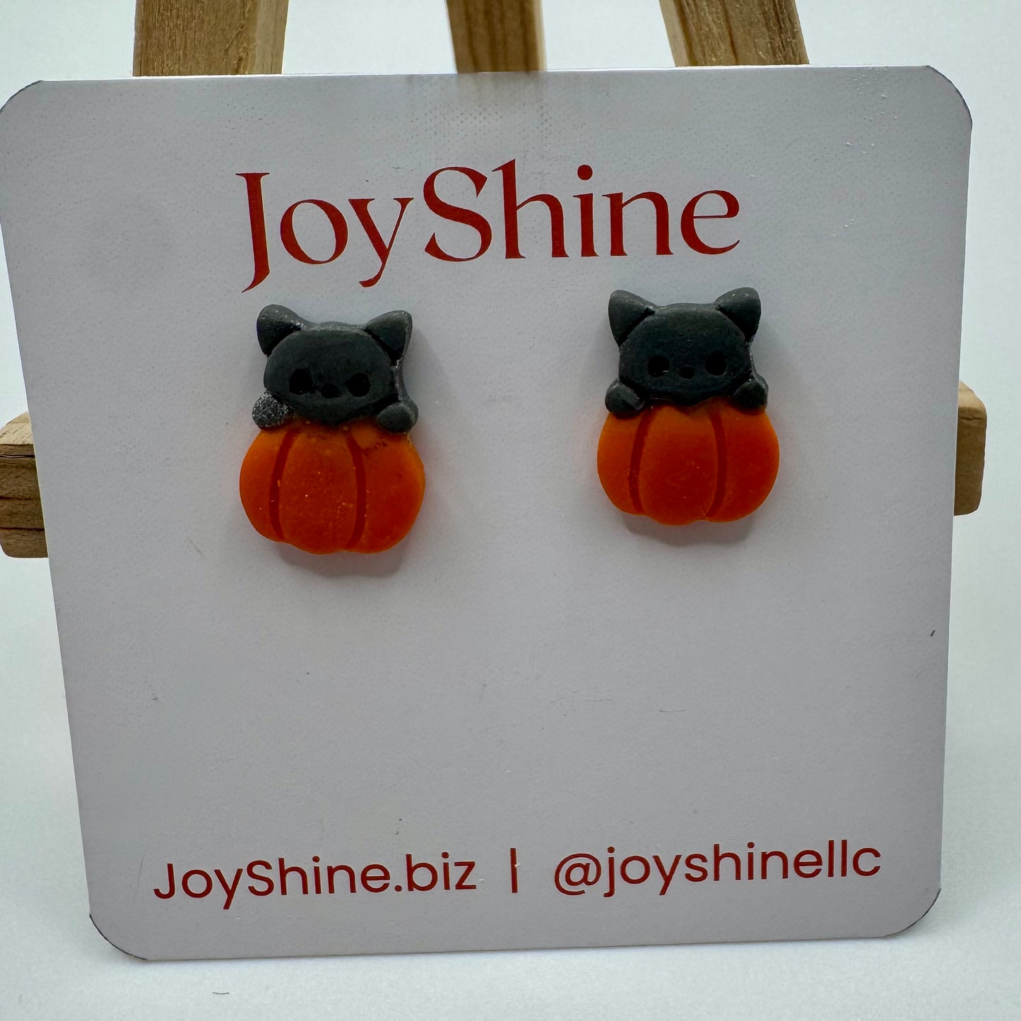 Cat & Dog Earrings – Handmade Apple & Pumpkin Fall Jewelry