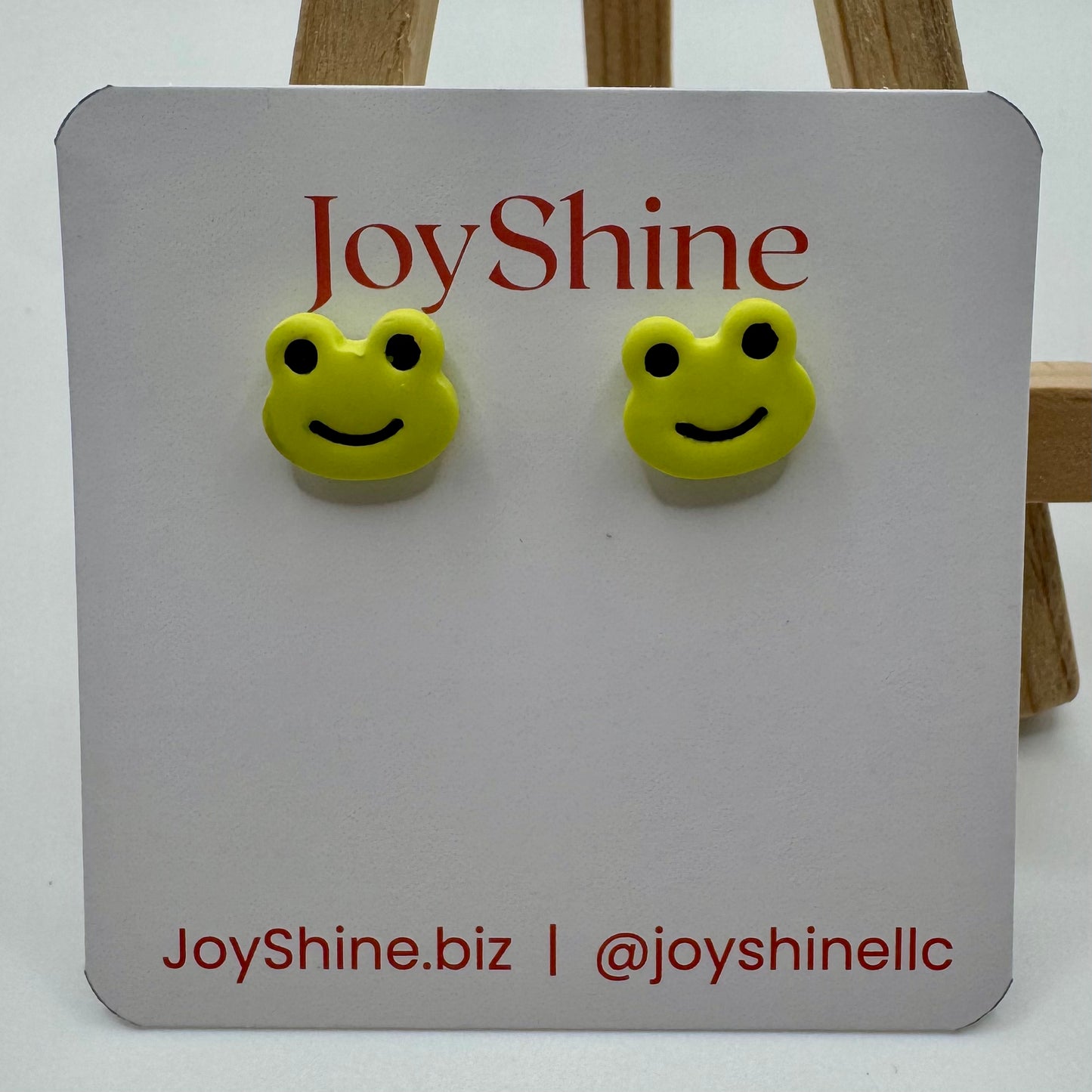 Frog Stud Earrings | Handmade Polymer Clay Earrings