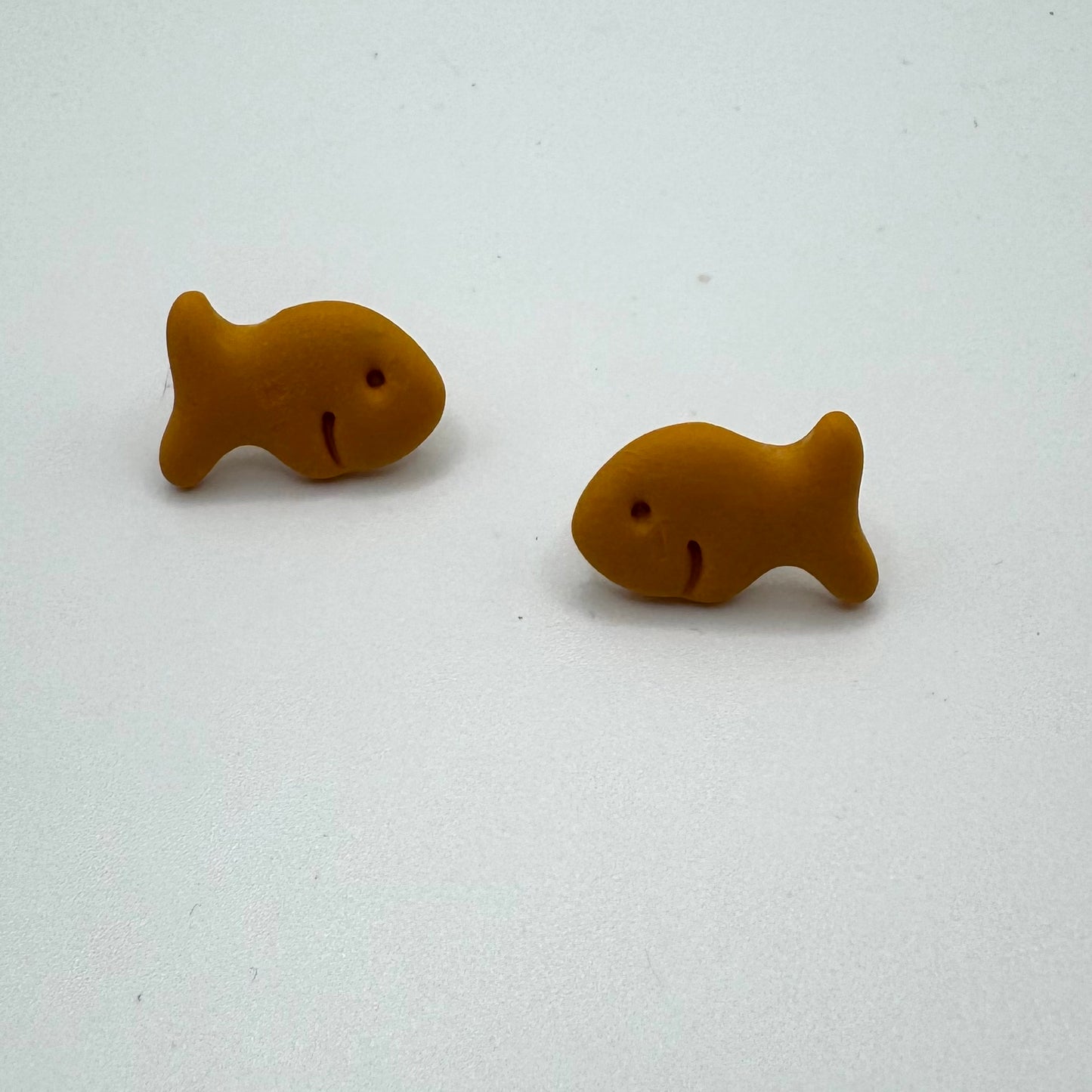 Goldfish Cracker Stud Earrings