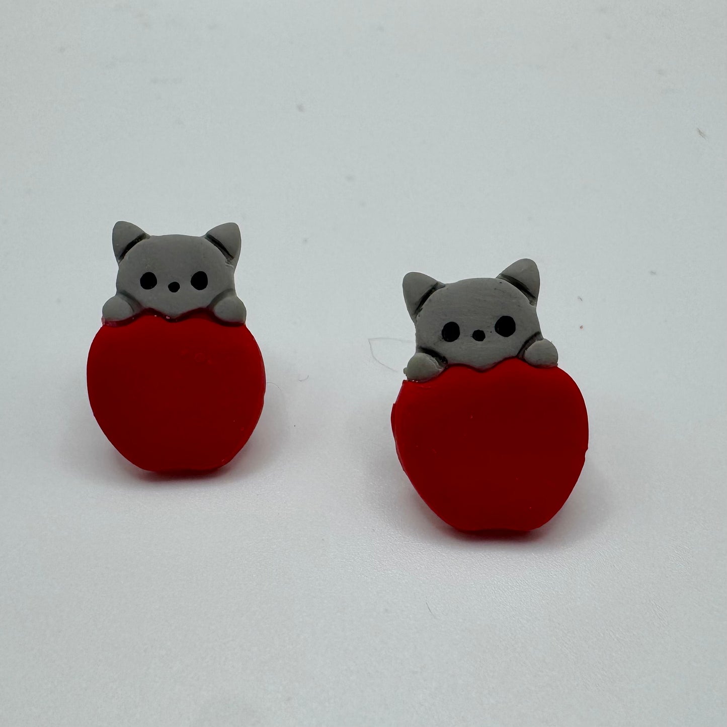 Cat & Dog Earrings – Handmade Apple & Pumpkin Fall Jewelry