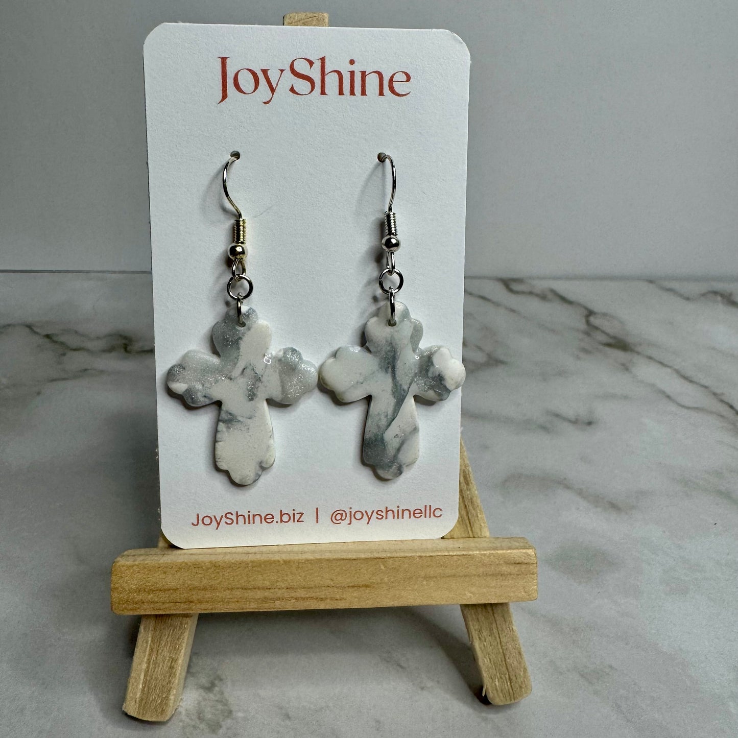 Pendientes Moonwash | Joyería artesanal de arcilla polimérica | JoyShine