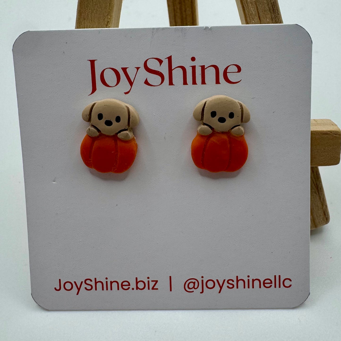 Cat & Dog Earrings – Handmade Apple & Pumpkin Fall Jewelry