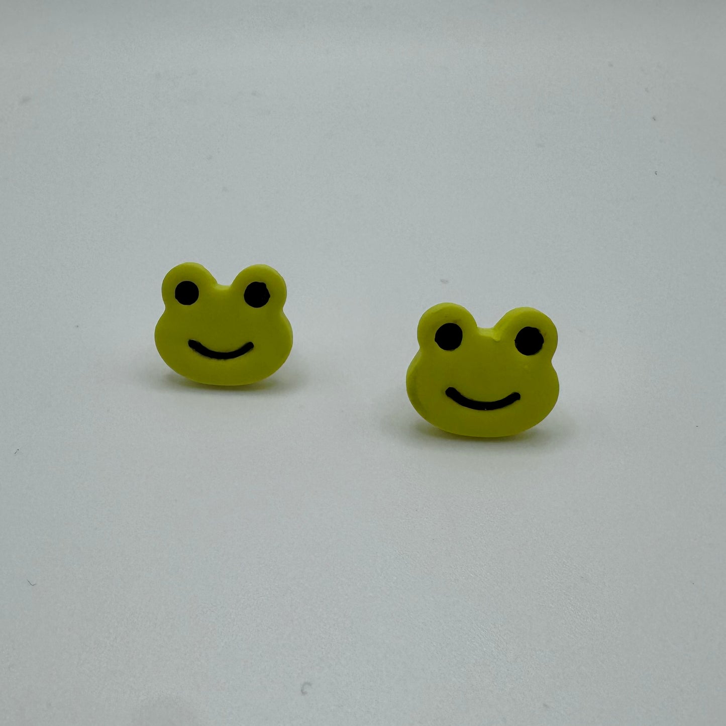 Frog Stud Earrings | Handmade Polymer Clay Earrings