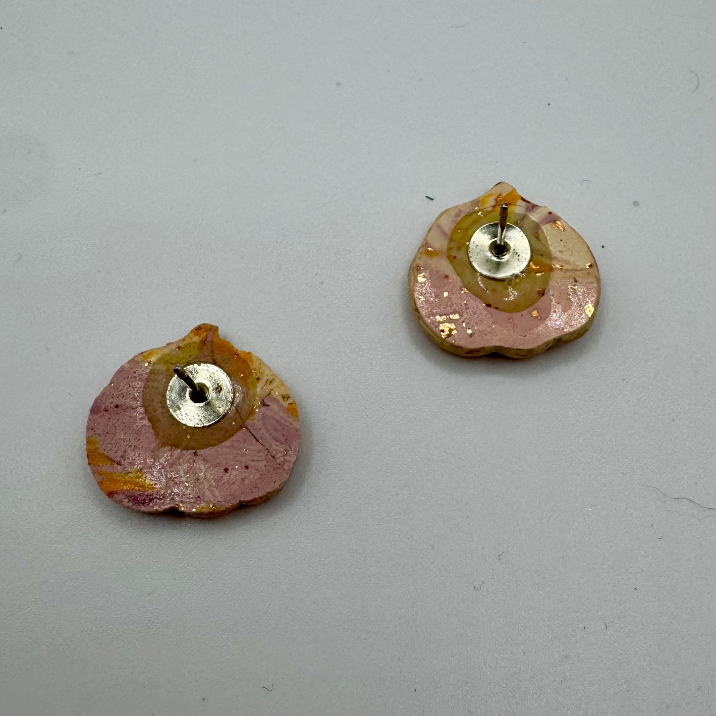 Pumpkin Stud Earrings | Handmade Polymer Clay Fall Jewelry