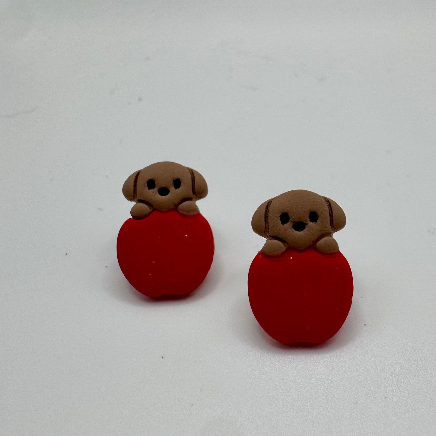 Cat & Dog Earrings – Handmade Apple & Pumpkin Fall Jewelry