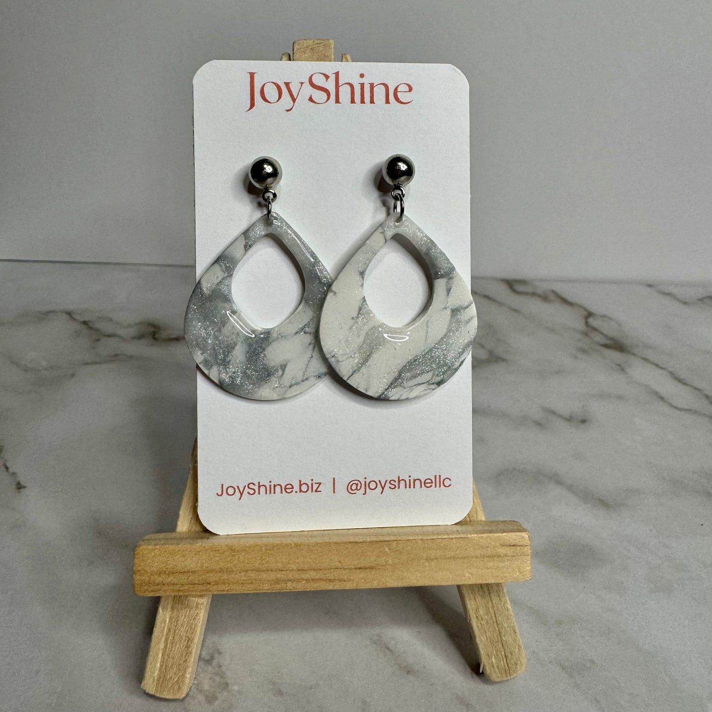 Pendientes Moonwash | Joyería artesanal de arcilla polimérica | JoyShine