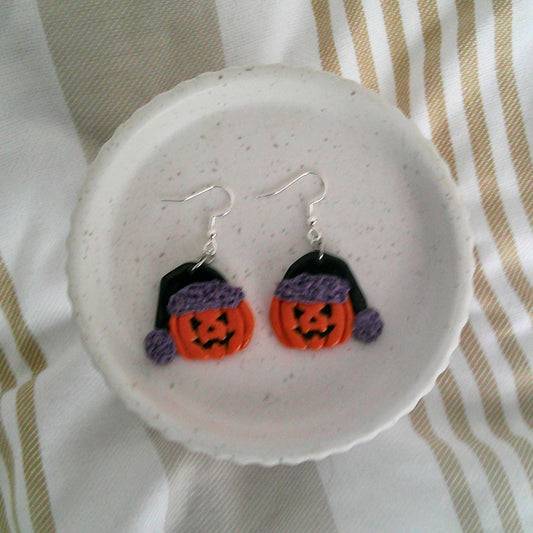 Nightshade Noel Jack-o’-Lantern Earrings