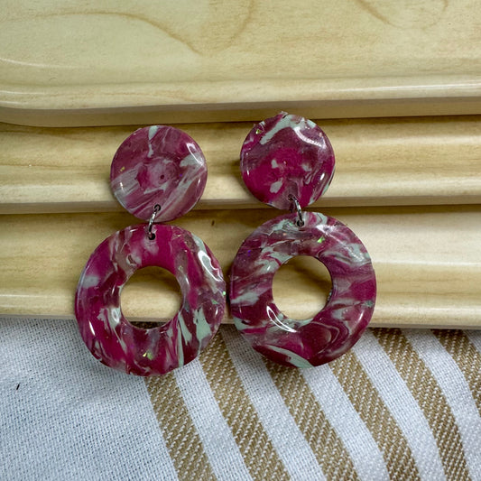 Berry Orbit Earrings