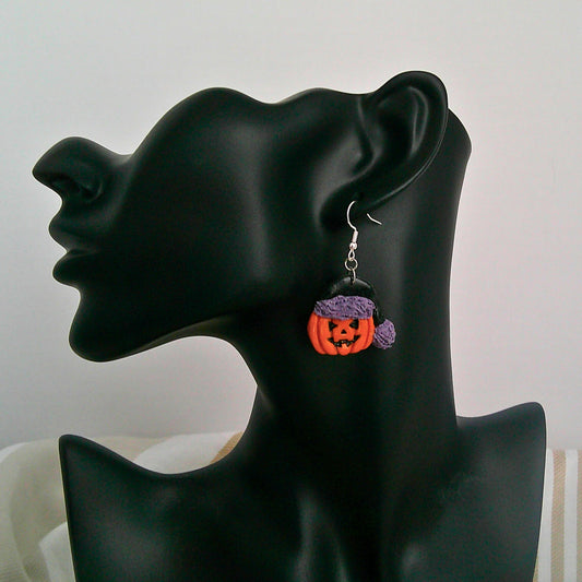 Nightshade Noel Jack-o’-Lantern Earrings